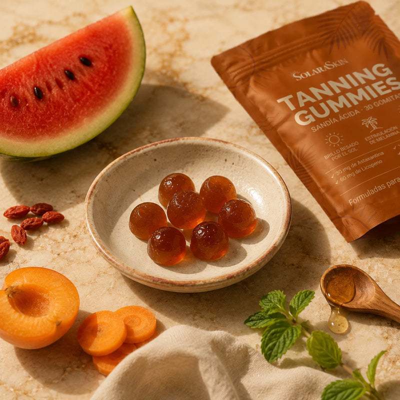 7. El skincare que masticas: los 3 antioxidantes que también broncean